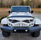 White Trooper Grille for 2007 - 2018 Jeep Wrangler JK JKU - GENSSI Grille