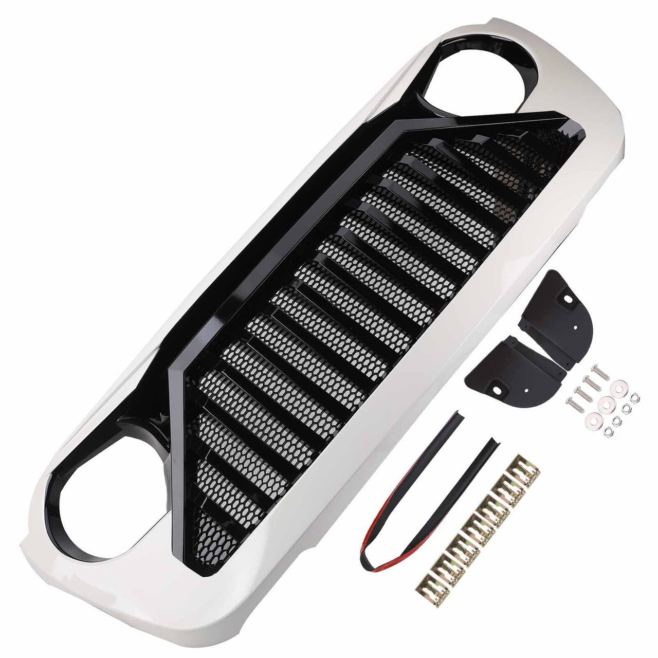 White Vader Grille for Jeep Wrangler JL JT 2018-2021 Grille