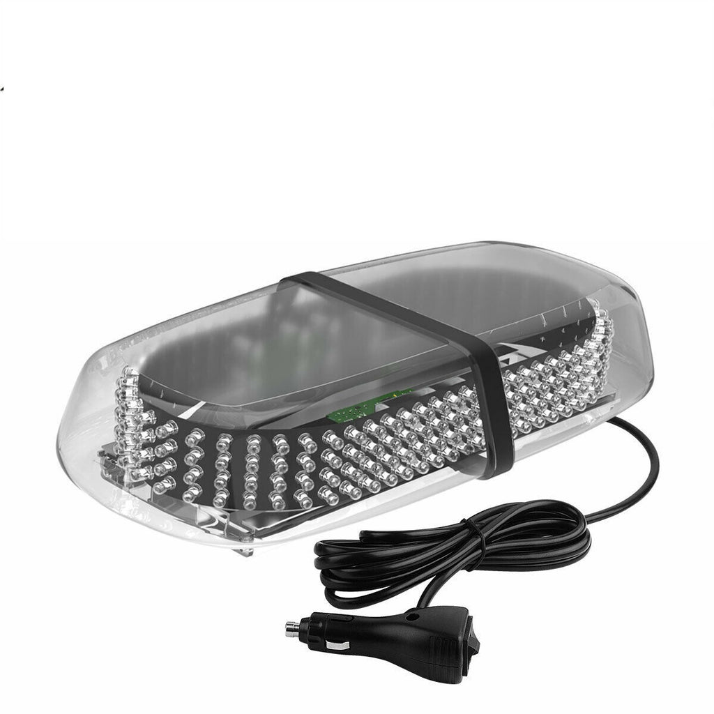 White/Amber 240 LED Emergency Warning Flash Strobe Light Waterproof 12" - GENSSI Lighting