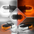 White/Amber 240 LED Emergency Warning Flash Strobe Light Waterproof 12" - GENSSI Lighting