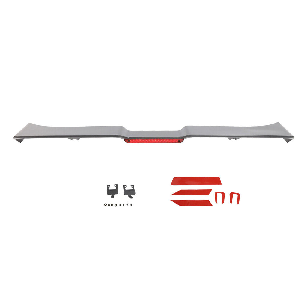 Rear Roof Top Full Wing LED Light Spoiler Trim for Jeep Wrangler JK 2007-2018 Exterior Part