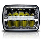 XDR LED Chrome Headlights w/DRL for XJ and YJ - GENSSI Lighting