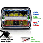 XDR LED Chrome Headlights w/DRL for XJ and YJ - GENSSI Lighting