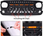Warrior Xtreme Grille Version 3 with LED Lights for Jeep Wrangler JK JKU 2007 - 2018 - GENSSI Grille