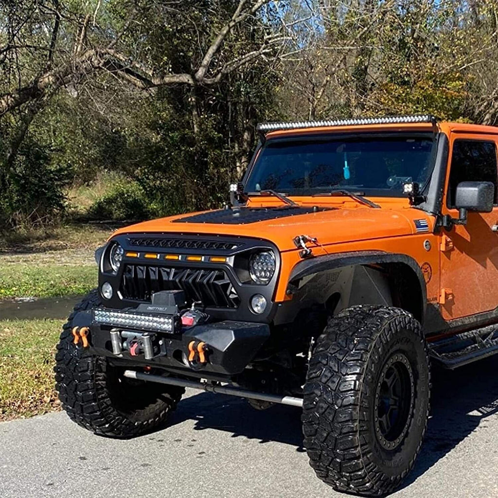 Warrior Xtreme Grille Version 3 with LED Lights for Jeep Wrangler JK JKU 2007-2018 Grille