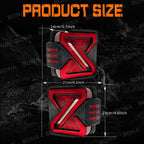 LED Crossover Rear Tail Lights Brake Turn Signals for 2007 - 2018 Jeep Wrangler JK JKU - GENSSI Lighting