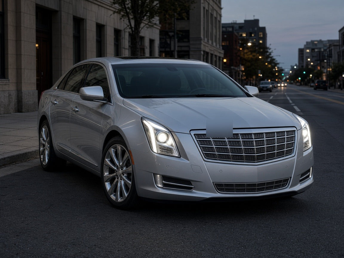 2013-2017 Cadillac XTS with chrome HID headlights installed
