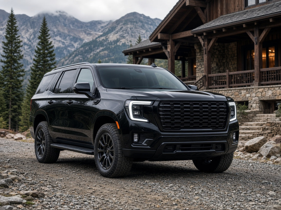 2021-2024 GMC Yukon XL with LED headlights installed